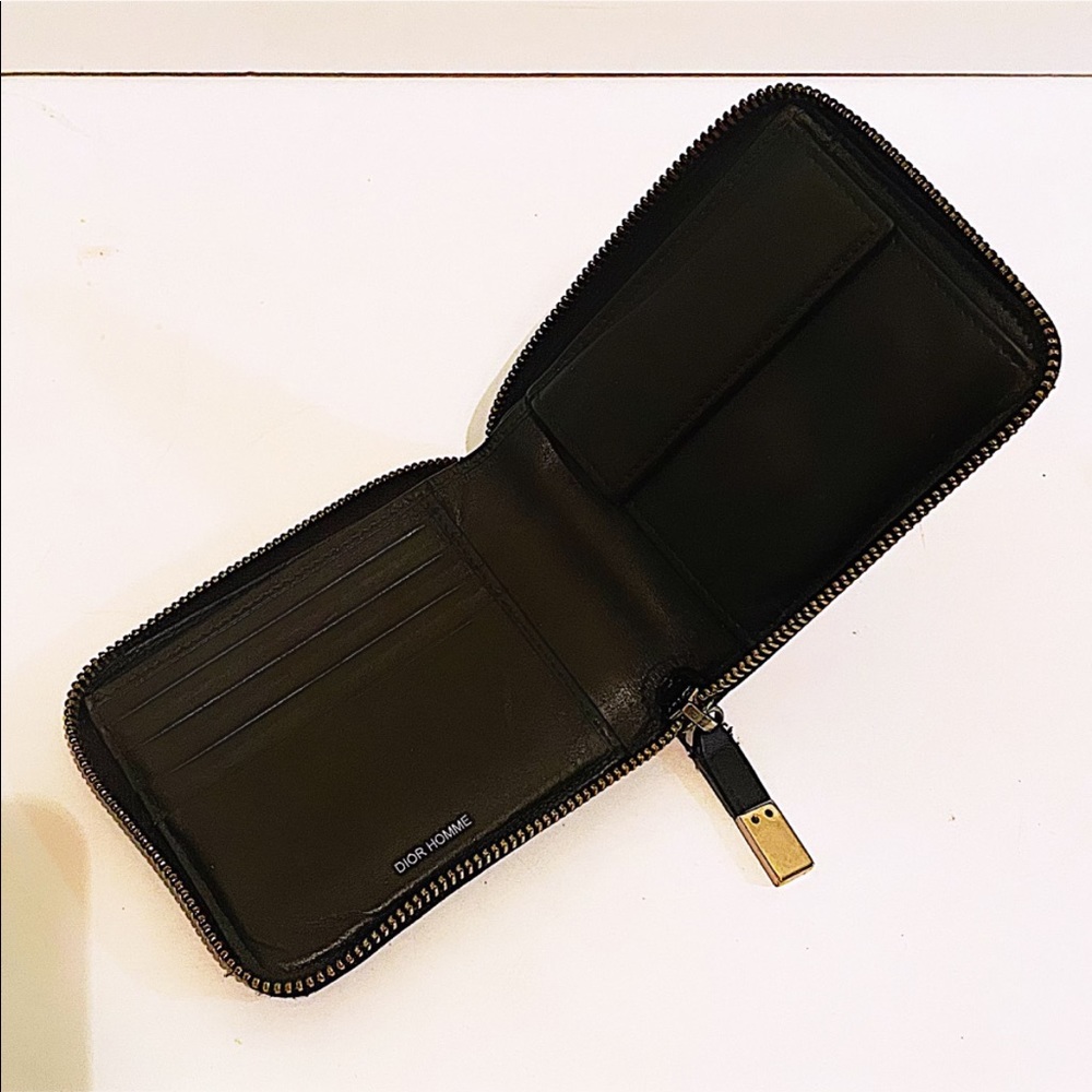 Authentic Dior Homme 2014 LE Jackson Pollack Zip Compact Wallet - Picture 7 of 11